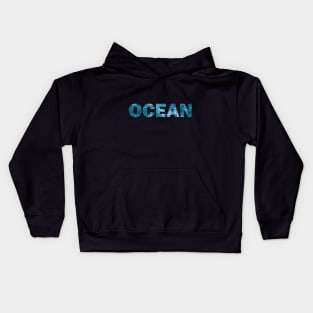 Ocean Waves Foamy Water Kids Hoodie